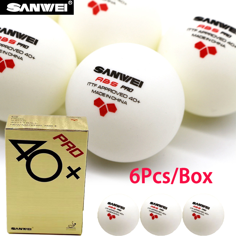 Table Tennis Vr - SANWEI ABS PRO 3-Star 40+ Bolas