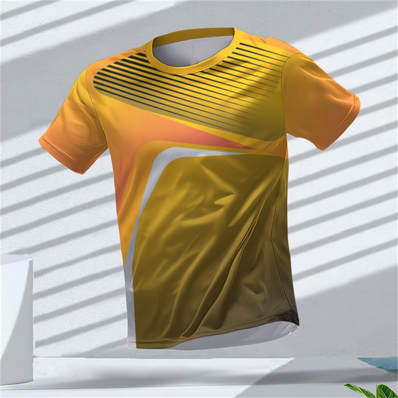 Table Tennis Outfit - Camiseta Masculina Esportiva de Manga Curta
