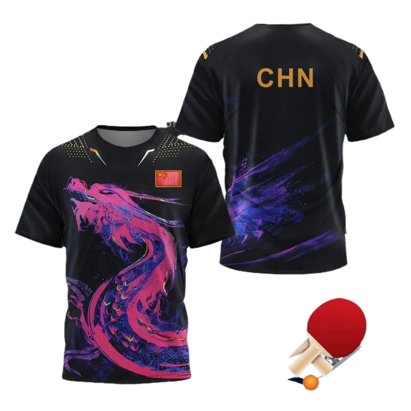 Table Tennis Outfit - Camiseta Gráfica de Tênis de Mesa