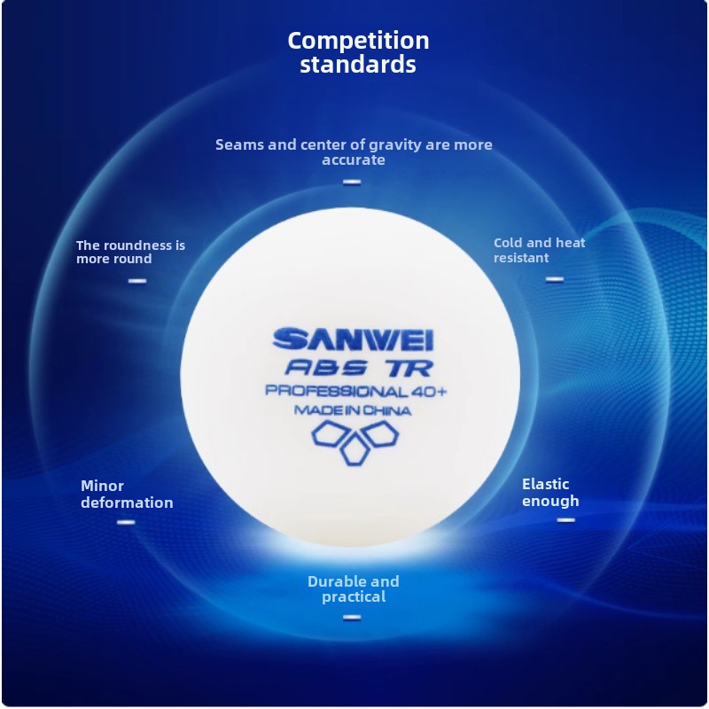 50 100 pçs sanwei novos materi - Table Tennis Vr avaliação e preço