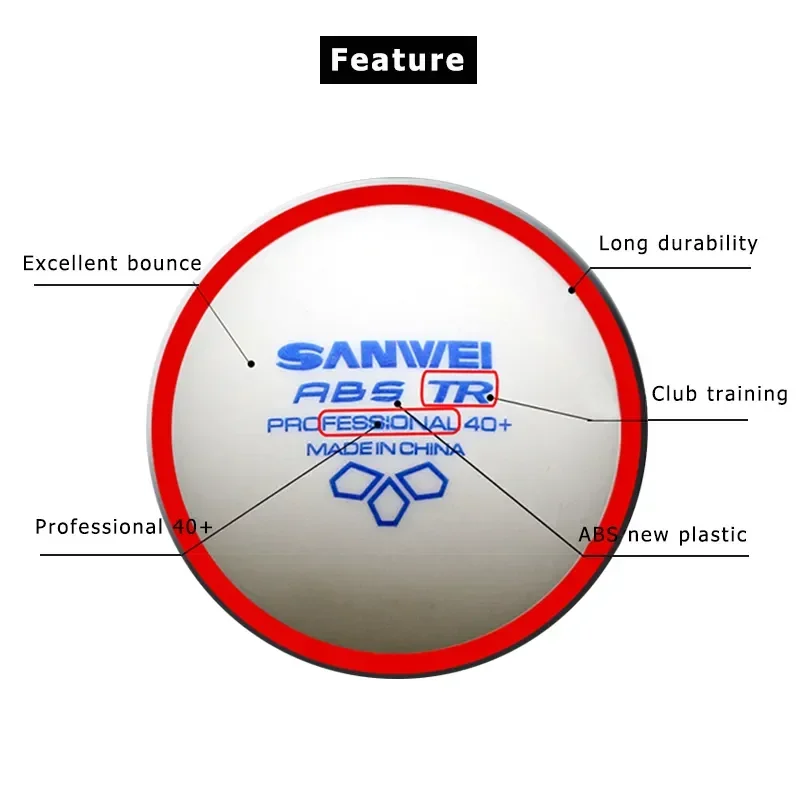 SANWEI-ABS TR 3 estrelas bolas - Table Tennis Vr avaliação e preço
