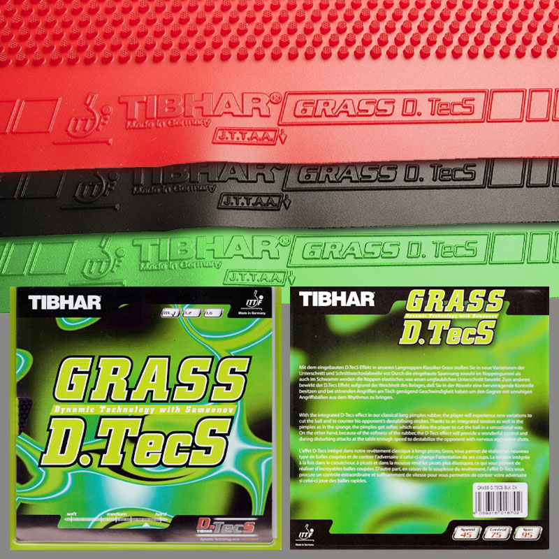 TIBHAR Grass D.TecS Borracha d - Table Tennis Rubber Review avaliação e preço