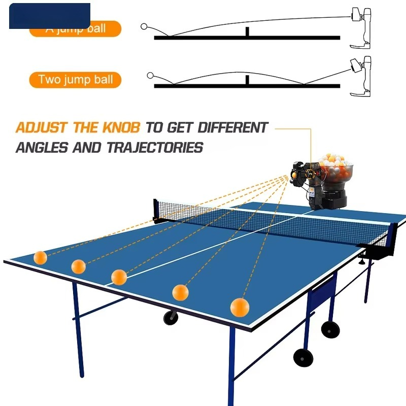 Robô de pingue-pongue com múlt - Table Tennis Machine avaliação e preço