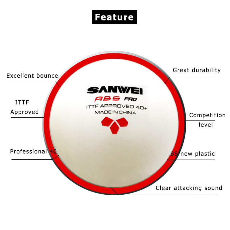 SANWEI ABS PRO 3-Star 40+ Bola - Table Tennis Vr avaliação e preço