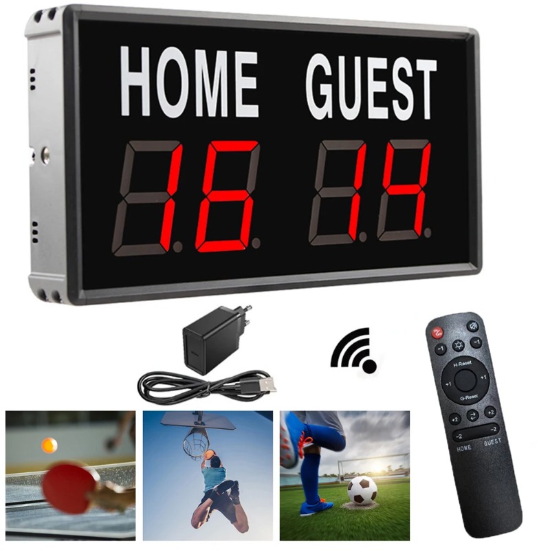 Placar eletrônico LED de 4 díg - Table Tennis Scoreboard avaliação e preço
