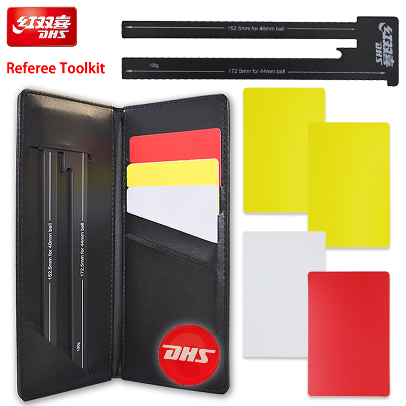 Kit de árbitro dhs para jogo d - Table Tennis Yellow Card avaliação e preço